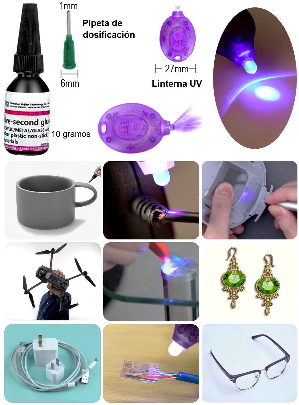 Adhesivo instantaneo UV